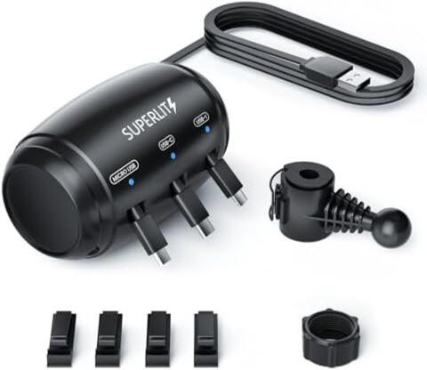 Backseat Retractable Car Charger Station